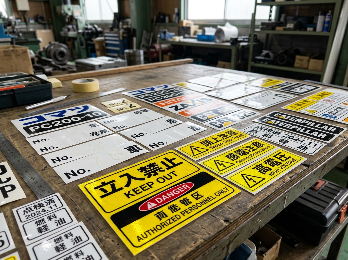 特殊ステッカー・切文字加工